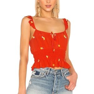 Astr the Label Pixie Tank Top with Ruffle Strap